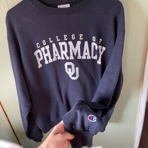 Champion Navy College Sweatshirt
